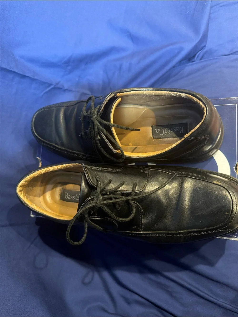 G.H. Bass Lincoln Men’s 11M Black Leather Lace Up Oxford Derby Dress Shoes